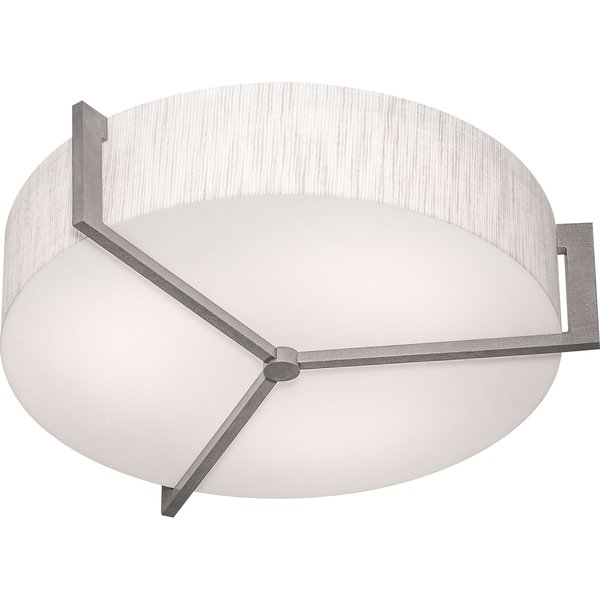 Afx Apex 14" LED Ceiling - Weathered Grey Finish - Jute Shade APF1214LAJUDWG-JT